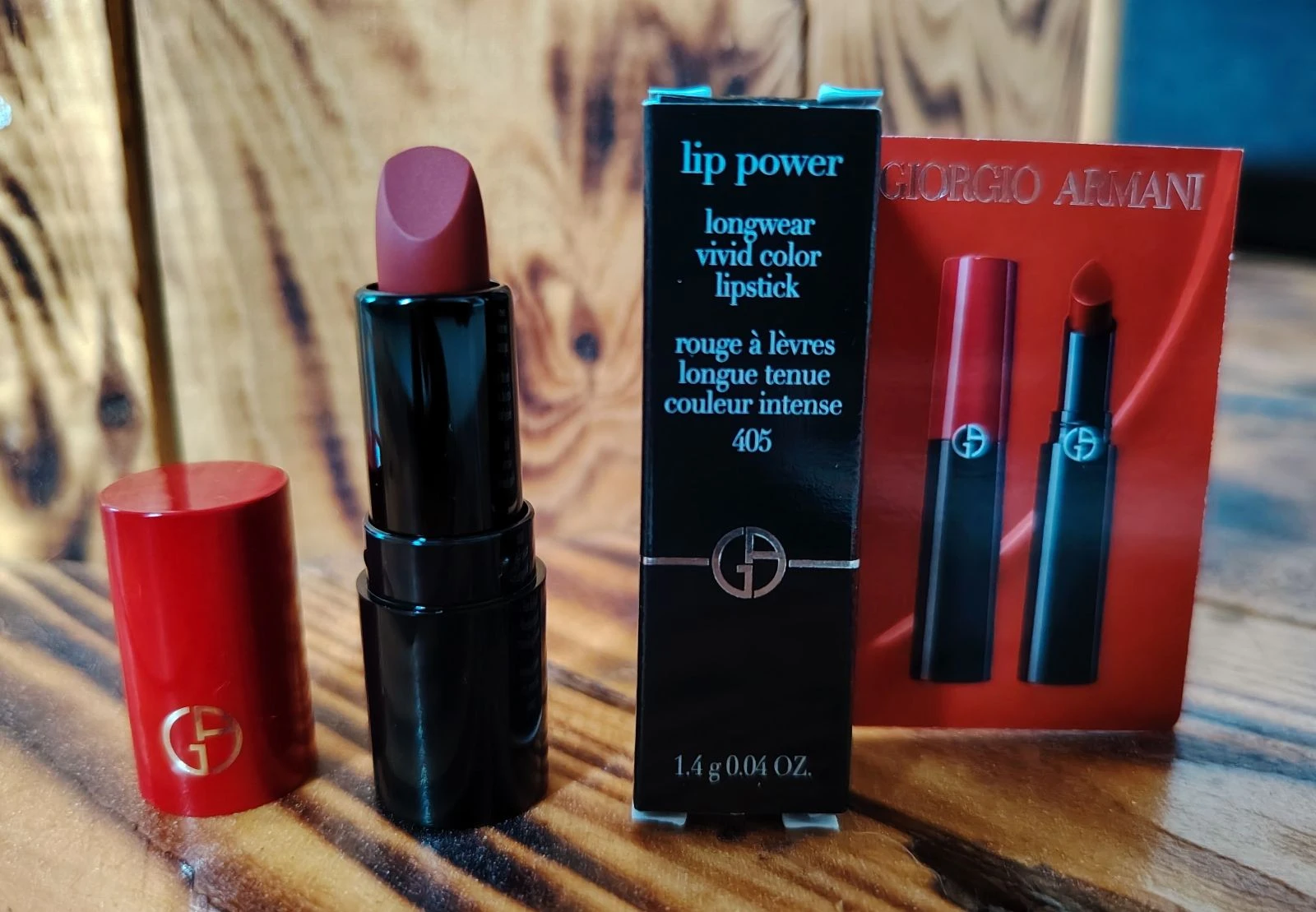 Mini Batom Giorgio Armani – Lip Power (Tomada 405 Sultan) 1.4g – photo 2